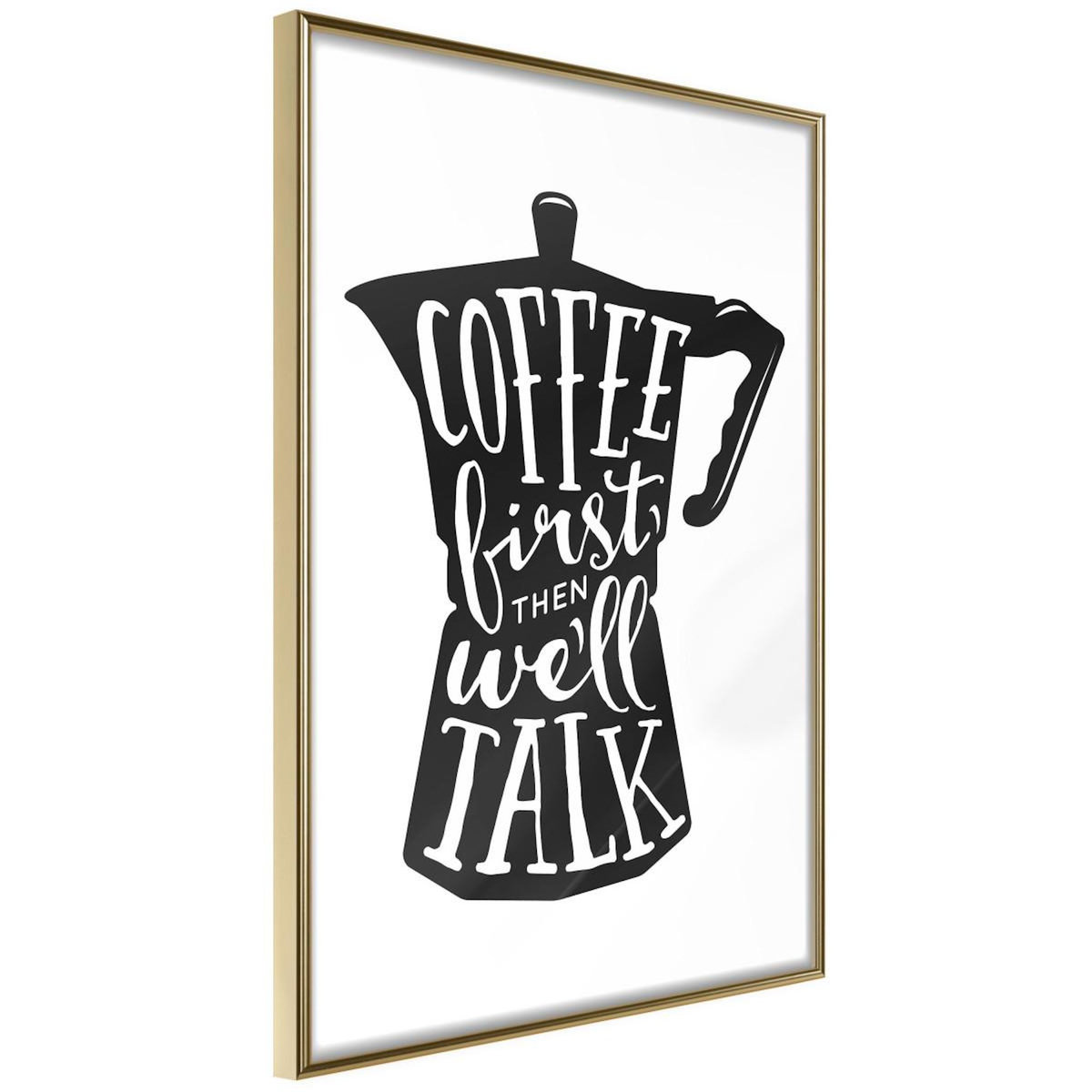 Paris Prix Affiche Murale Encadrée  Coffee First