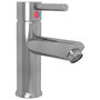 Voir la diapositive 3 : VIDAXL Robinet de lavabo de salle de bain Argente 130x176 mm