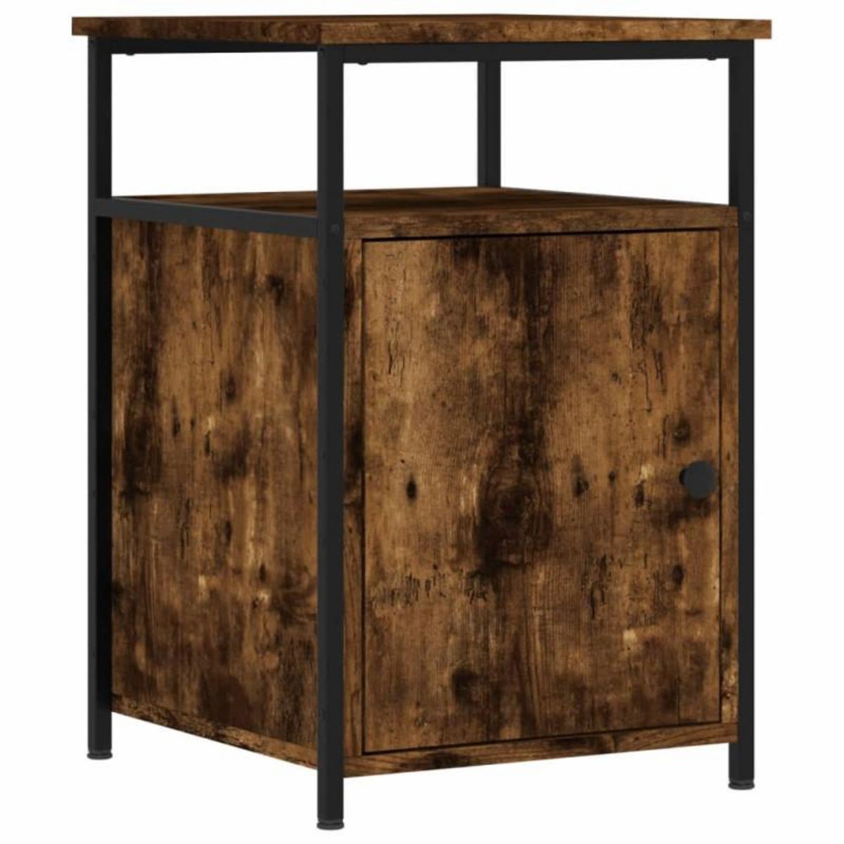 VIDAXL Table de chevet chêne fumé 40x42x60 cm bois d ingénierie