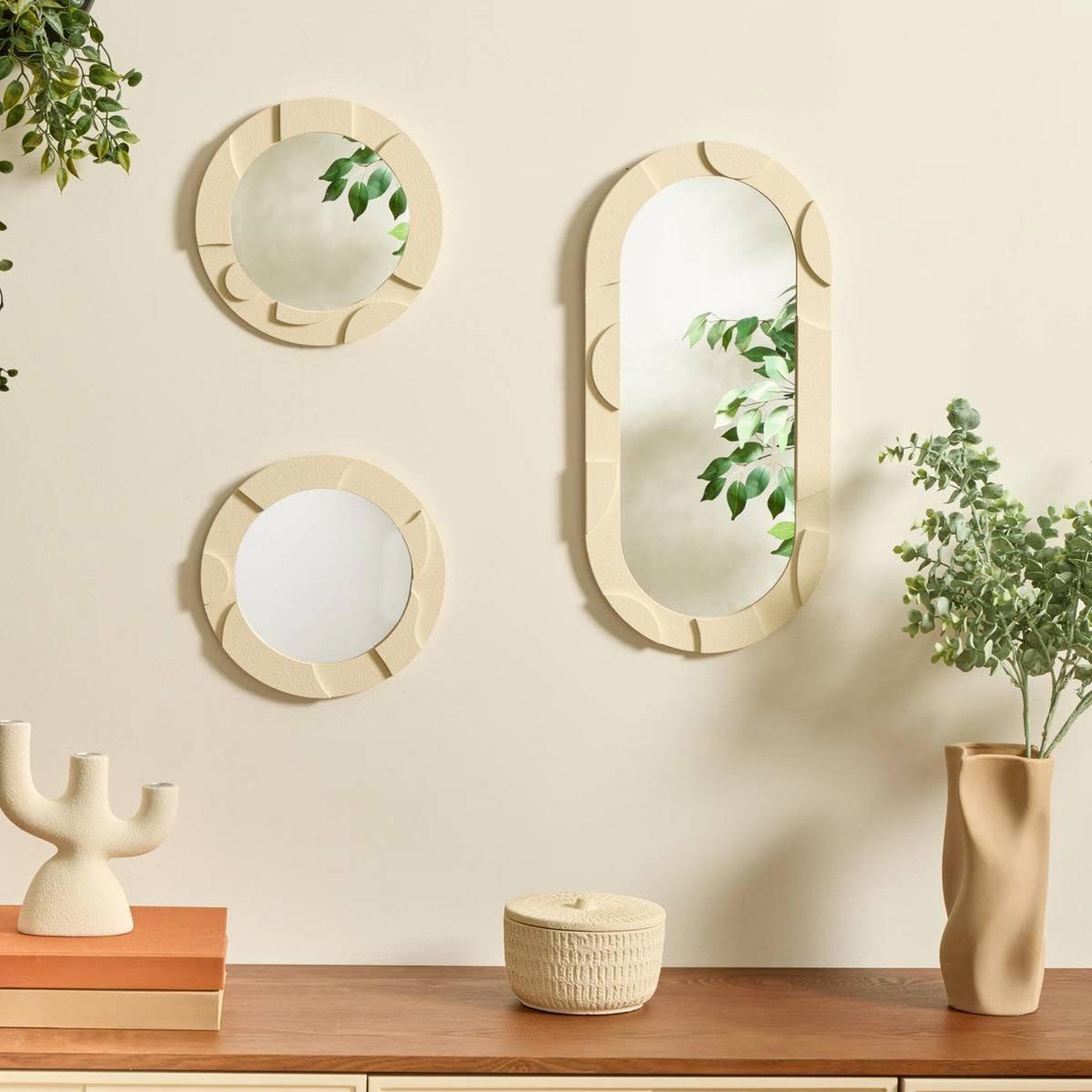 Voir la diapositive 4 : ATMOSPHERA Chandelier déco en dolomite  wonj  20cm blanc