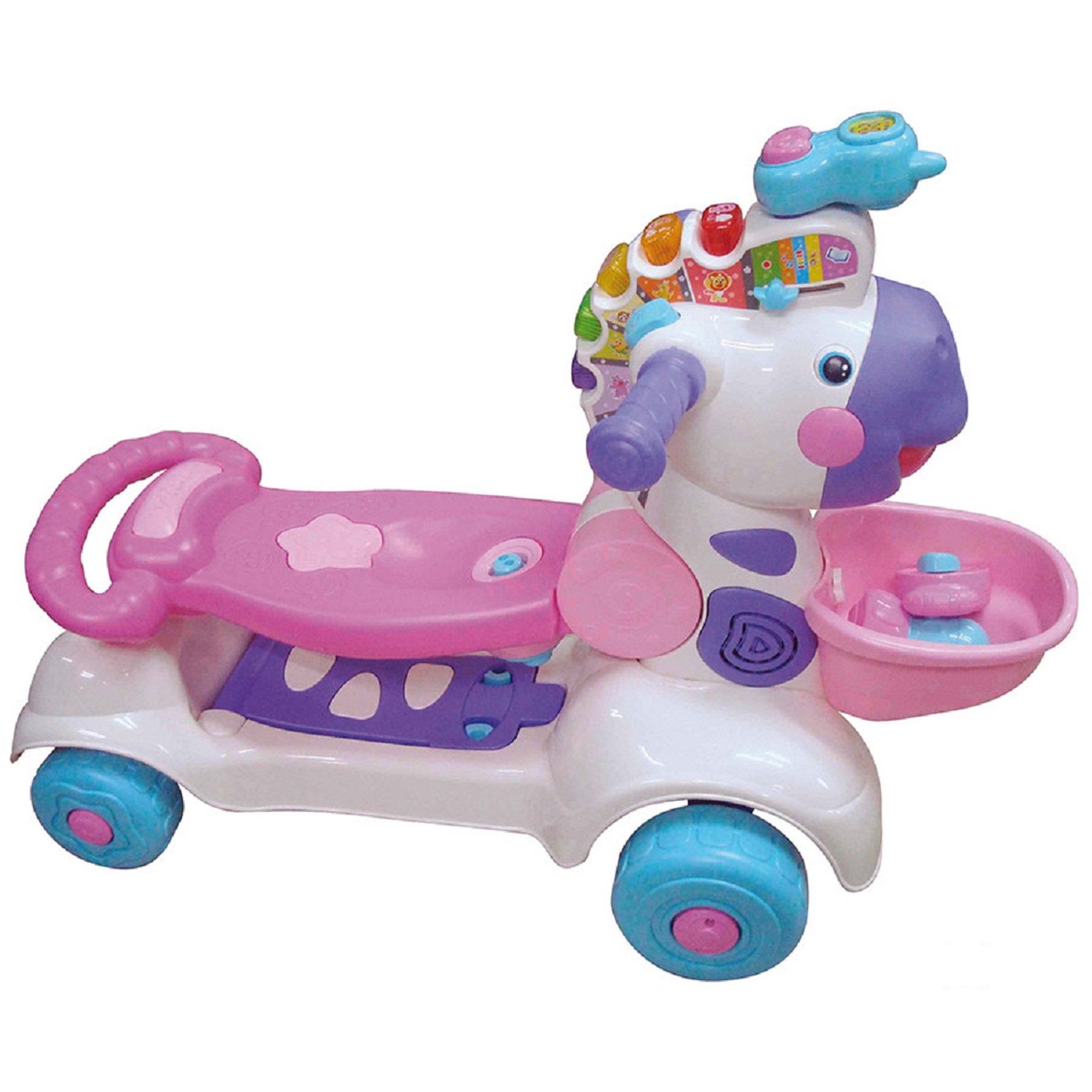 Voir la diapositive 5 : VTECH Trottino Mon zèbre rigolo rose
