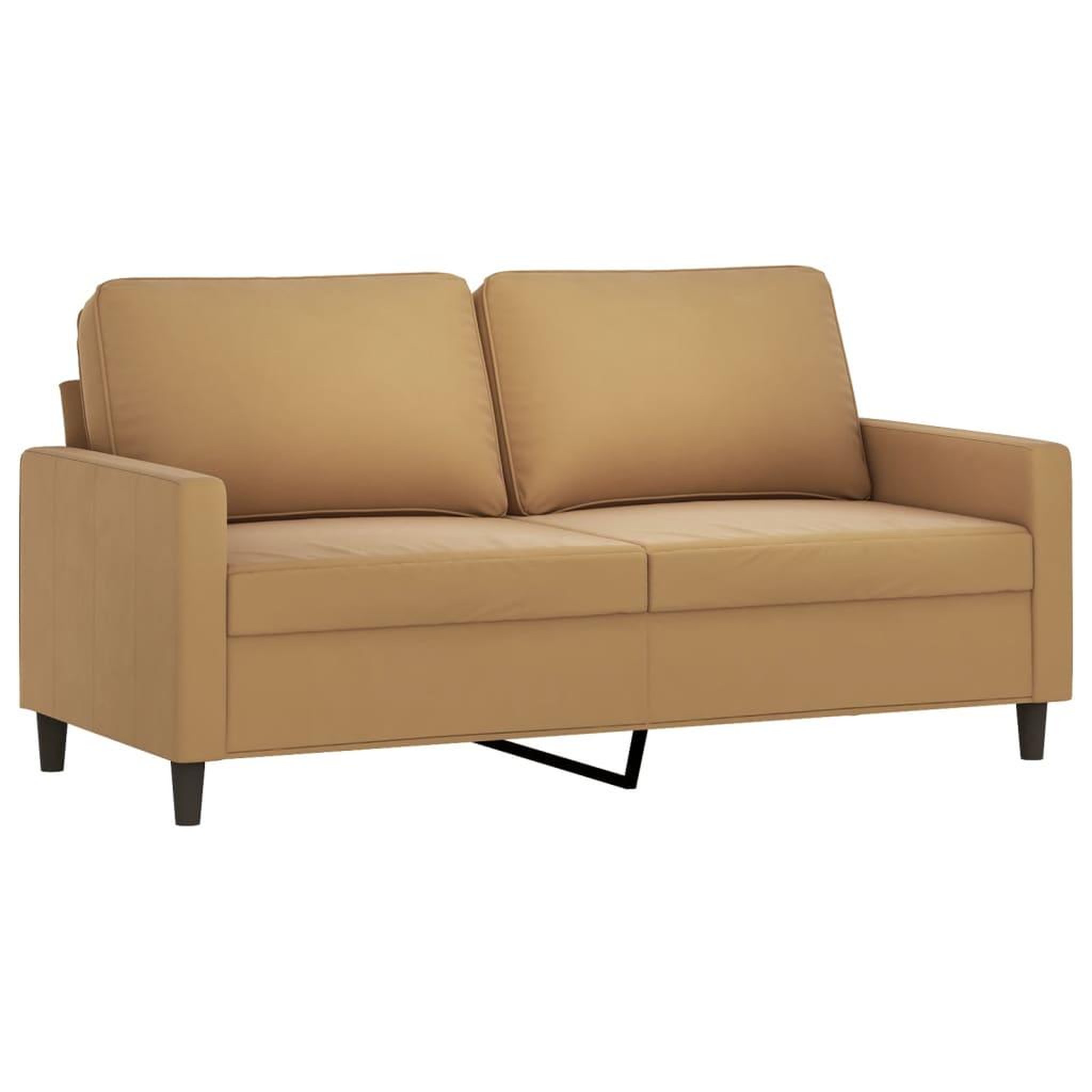 Voir la diapositive 4 : VIDAXL Ensemble de canapes 2 pcs avec coussins Marron Velours