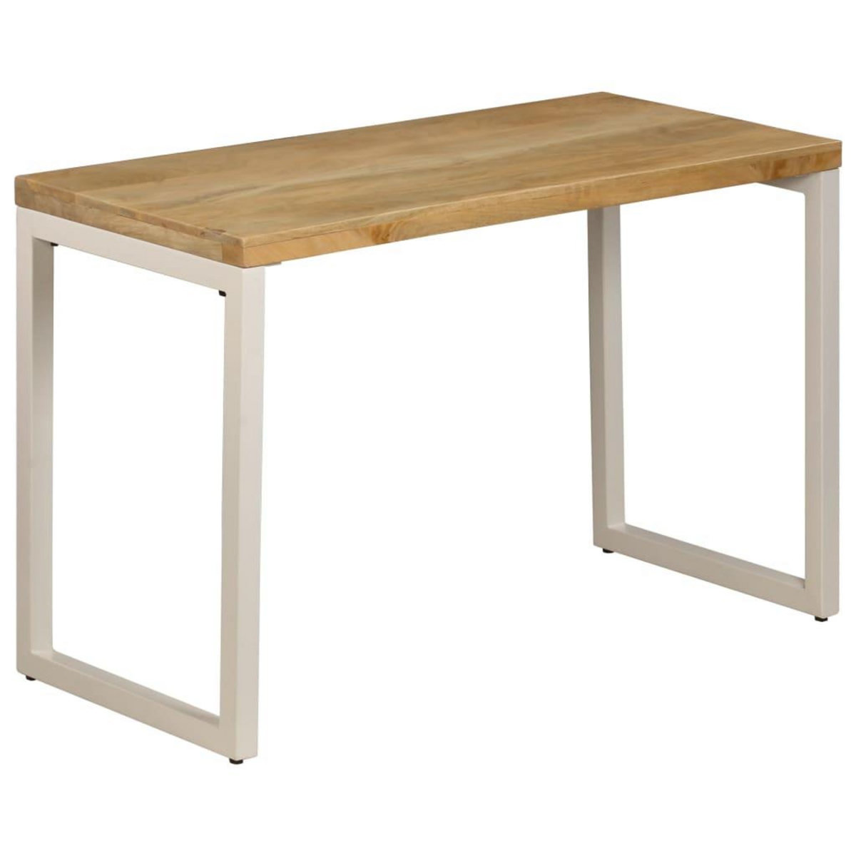VIDAXL Table a manger 115x55x76 cm Bois de manguier massif et acier