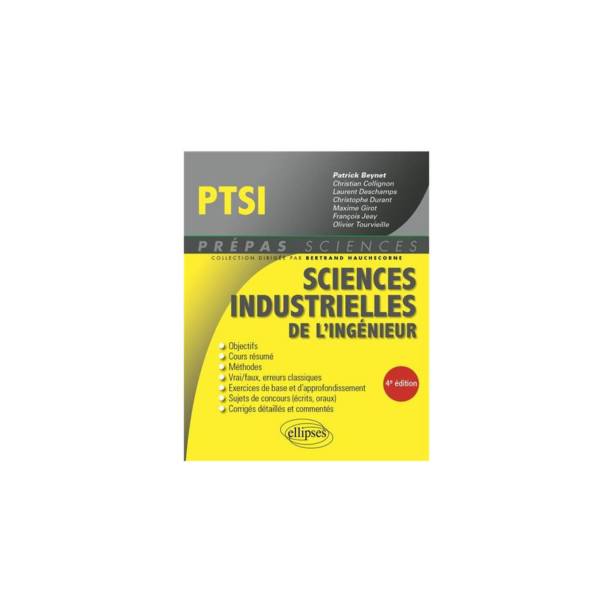 Sciences industrielles de l'ingénieur ptsi, préparation cpge, broché