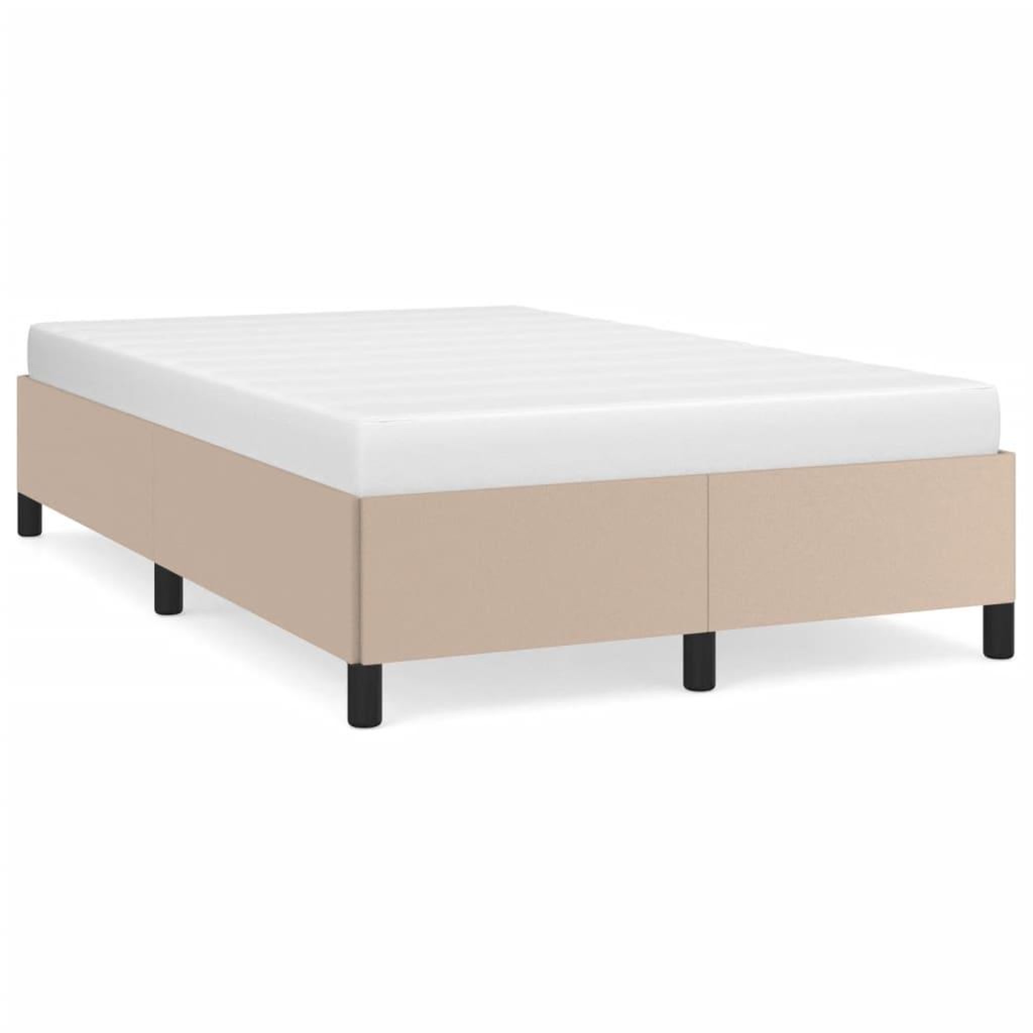 Voir la diapositive 2 : VIDAXL Cadre de lit sans matelas cappuccino 120x190 cm similicuir