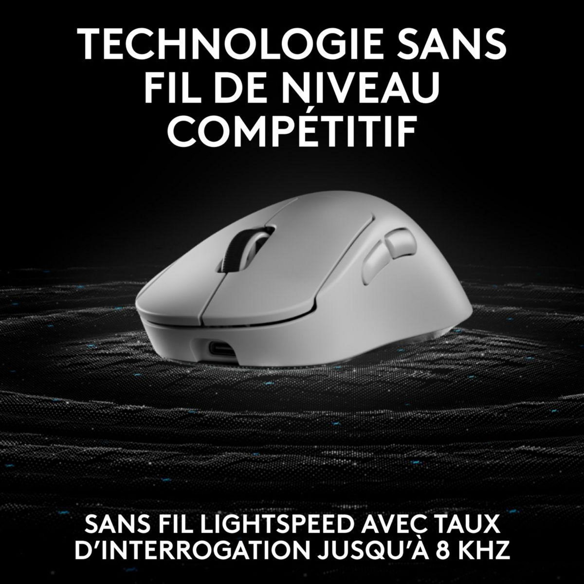 Logitech Souris Gamer Sans Fil PRO X SUPERLIGHT2 DEX LIGHTSPEED Blan