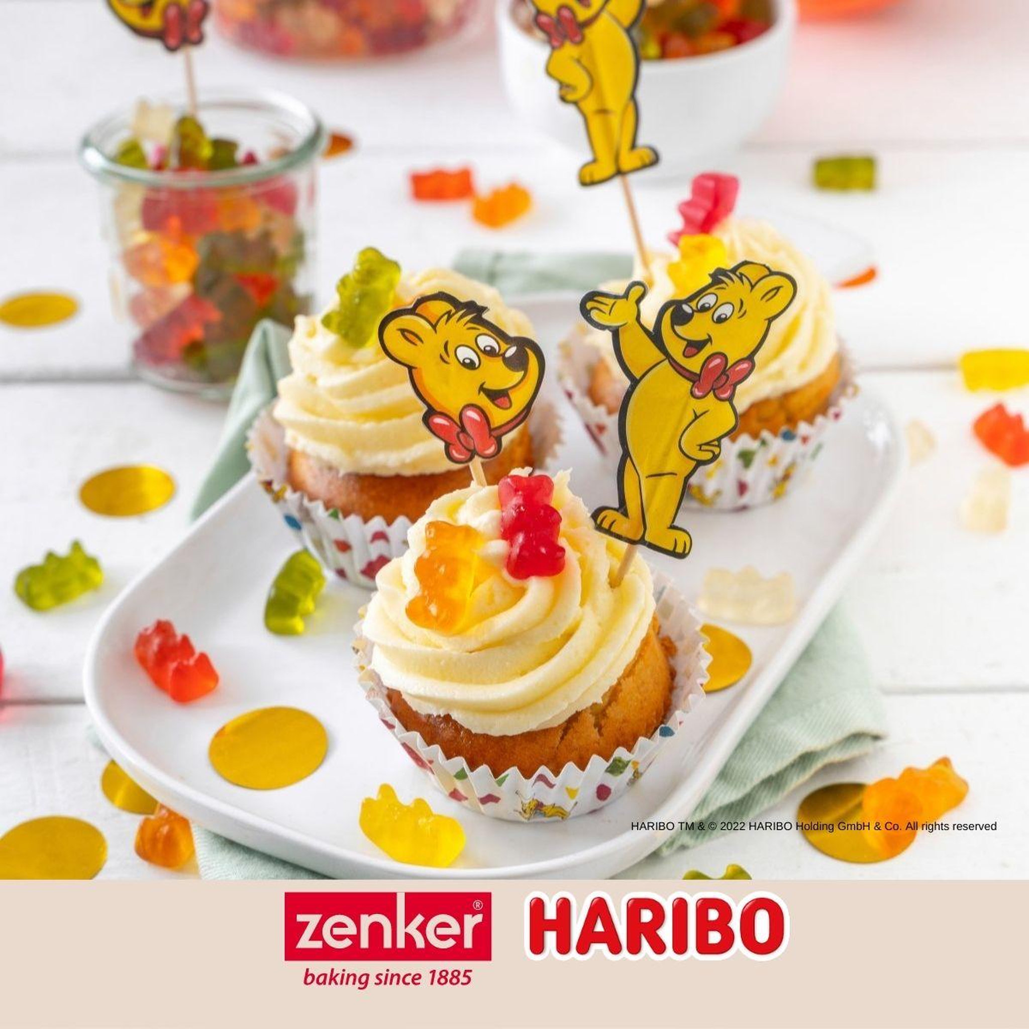 Voir la diapositive 5 : ZENKER Lot de 50 moules à muffins en papier 6 cm zenker haribo