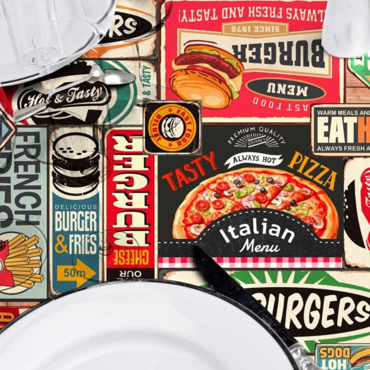 Paris Prix Nappe Toile Cirée  Americano  140x240cm Multicolore