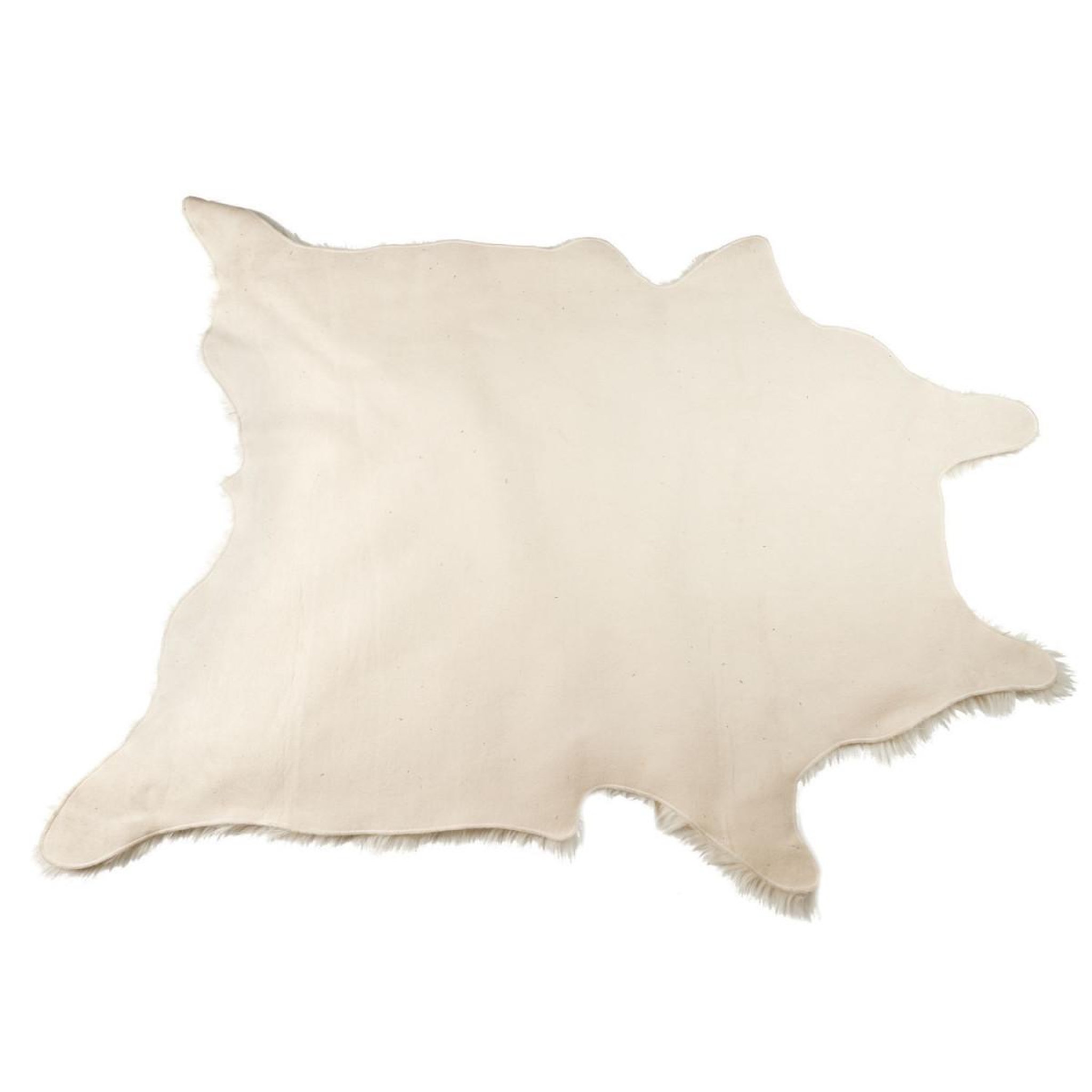 Voir la diapositive 2 : The Home Deco Factory Tapis imitation fourrure  effet peau  120x158cm blanc