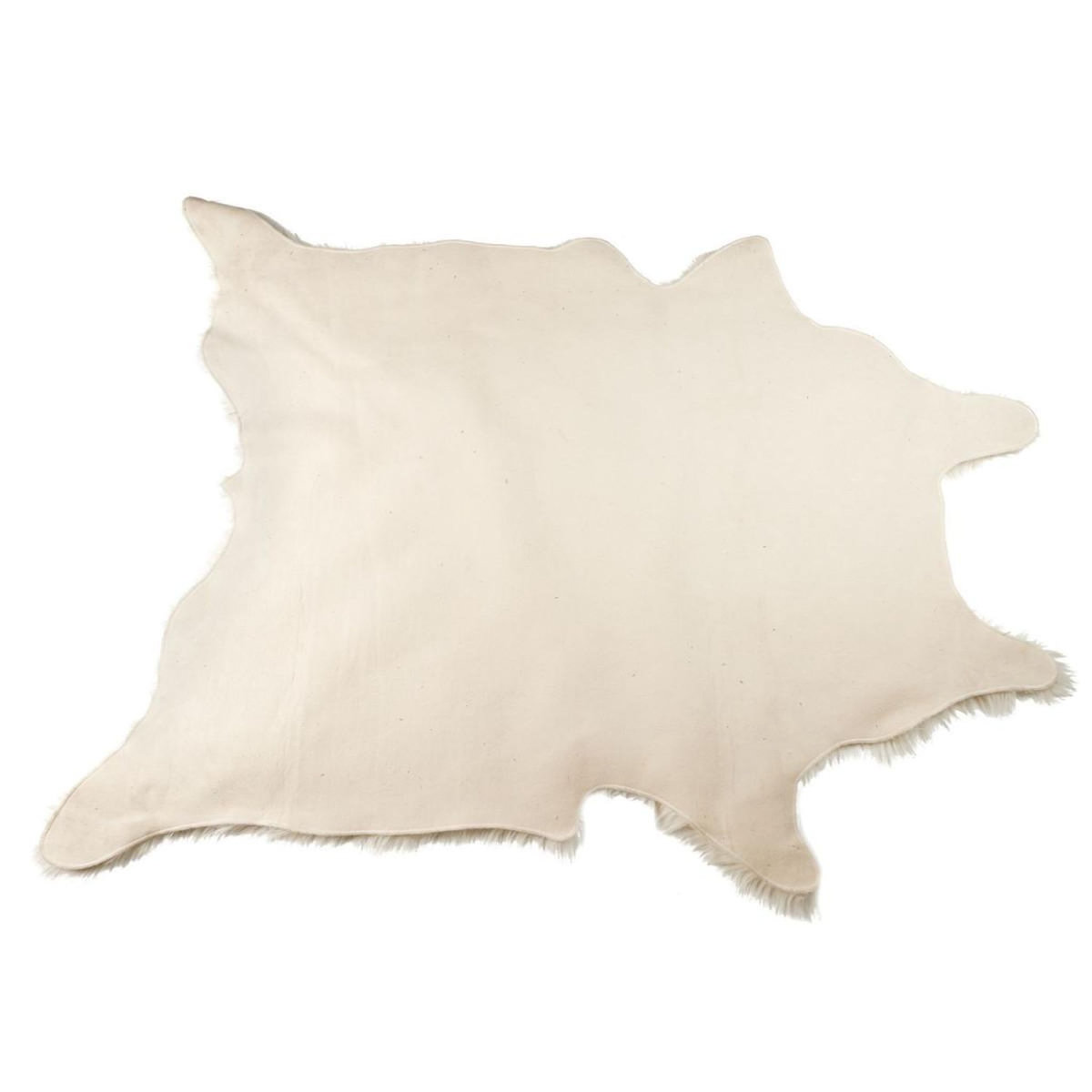 Paris Prix Tapis Imitation Fourrure  Effet Peau  120x158cm Blanc