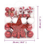 Voir la diapositive 6 : VIDAXL Ensemble de boules de Noël 64 pcs Rouge et blanc