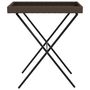 Voir la diapositive 5 : VIDAXL Table a plateau pliable marron 65x40x75 cm resine tressee