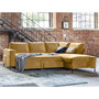 Voir la diapositive 3 : BEST MOBILIER Lilly - canapé d'angle droit - 5 places - convertible - en velours
