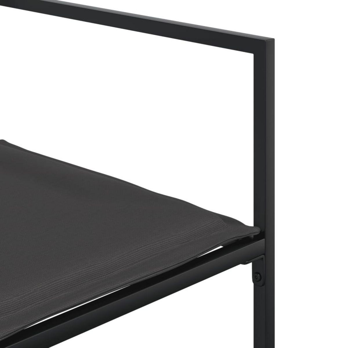 VIDAXL Ensemble a manger de jardin avec coussins 11 pcs noir textilene