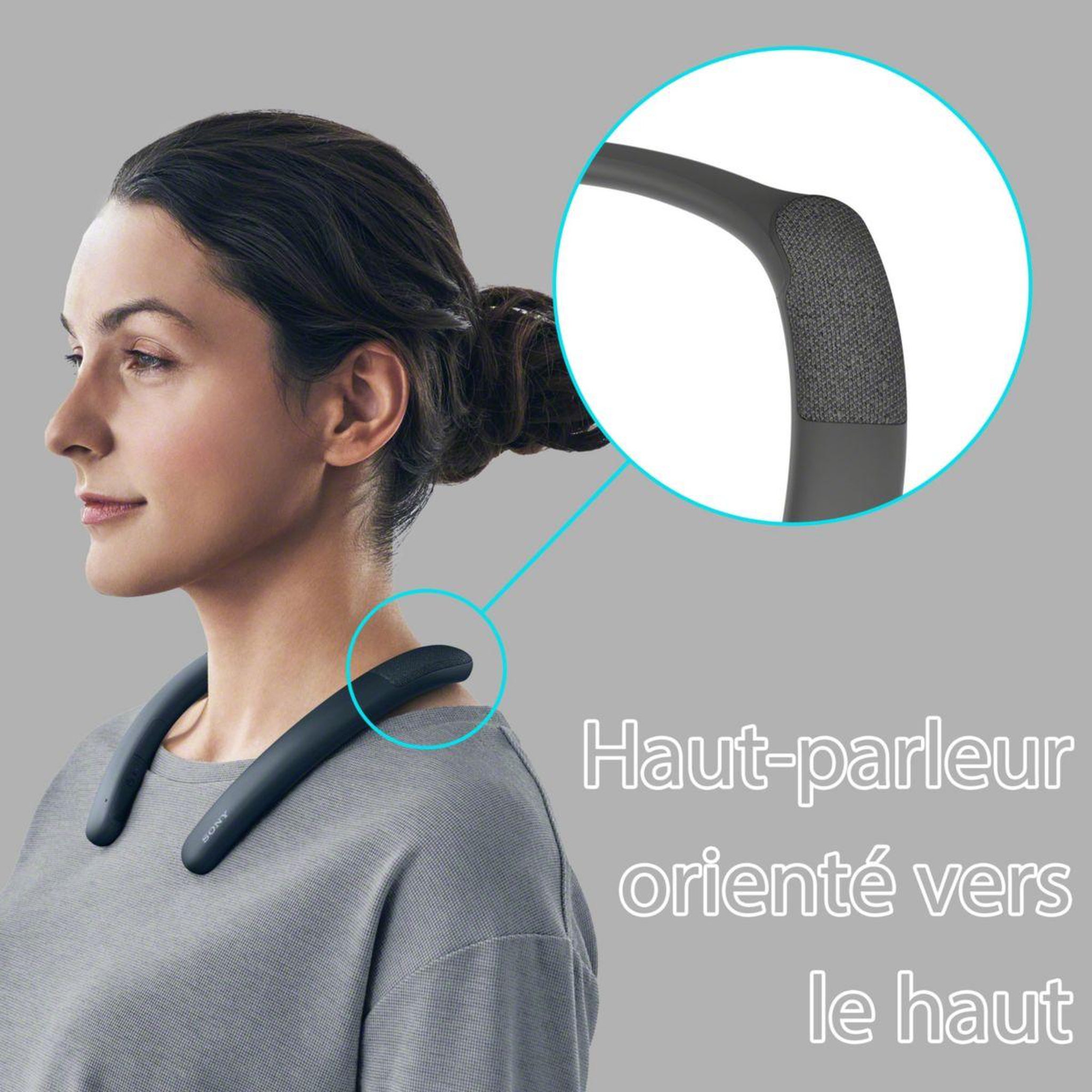 Voir la diapositive 3 : SONY Micro-casque SRS NB10 Tour de cou Bluetooth Noir