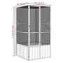 Voir la diapositive 6 : VIDAXL Cage a oiseaux Anthracite 111x107x211,5 cm Acier galvanise