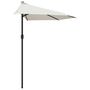 Voir la diapositive 4 : VIDAXL Parasol de balcon avec mat en aluminium Sable 300x155 cm Demi