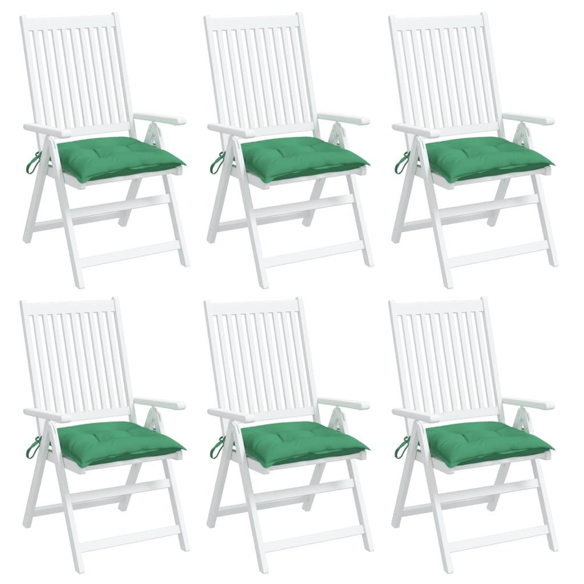 Voir la diapositive 4 : VIDAXL Coussins de palette lot de 6 vert 50x50x7 cm tissu oxford