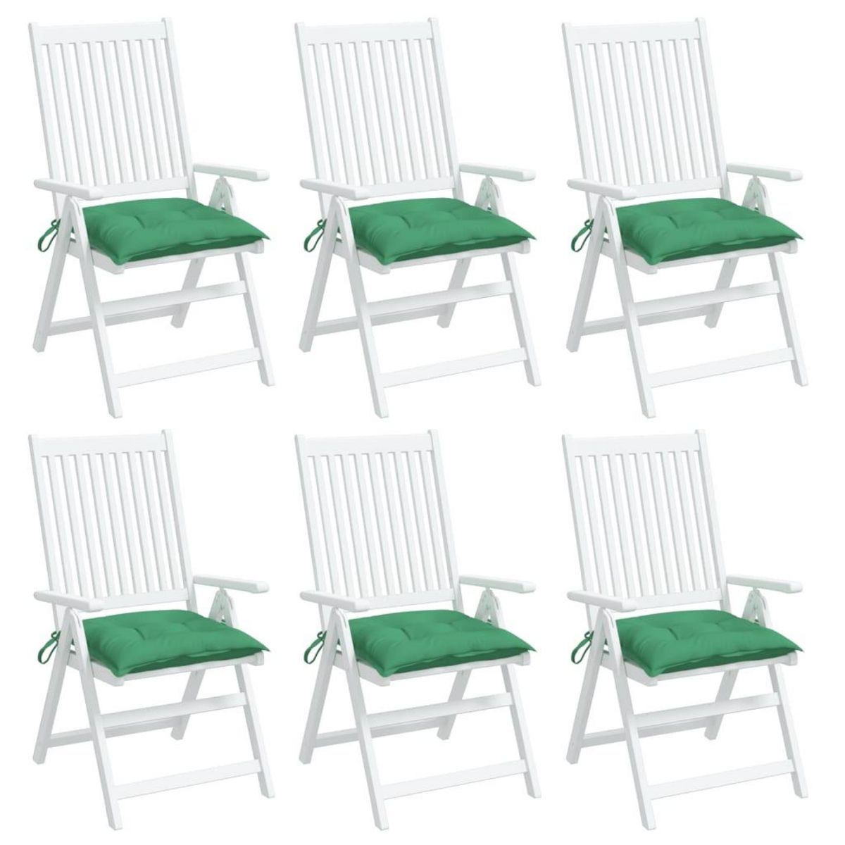 VIDAXL Coussins de palette lot de 6 vert 50x50x7 cm tissu oxford