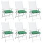 Voir la diapositive 4 : VIDAXL Coussins de palette lot de 6 vert 50x50x7 cm tissu oxford