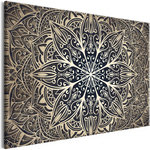 Paris Prix Tableau Imprimé  Oriental Flowers Narrow Brown. Coloris disponibles : Multicolore
