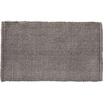 GUY LEVASSEUR Tapis de bain en polycoton uni 50x80cm. Coloris disponibles : Gris, Noir, Bleu, Jaune, Vert