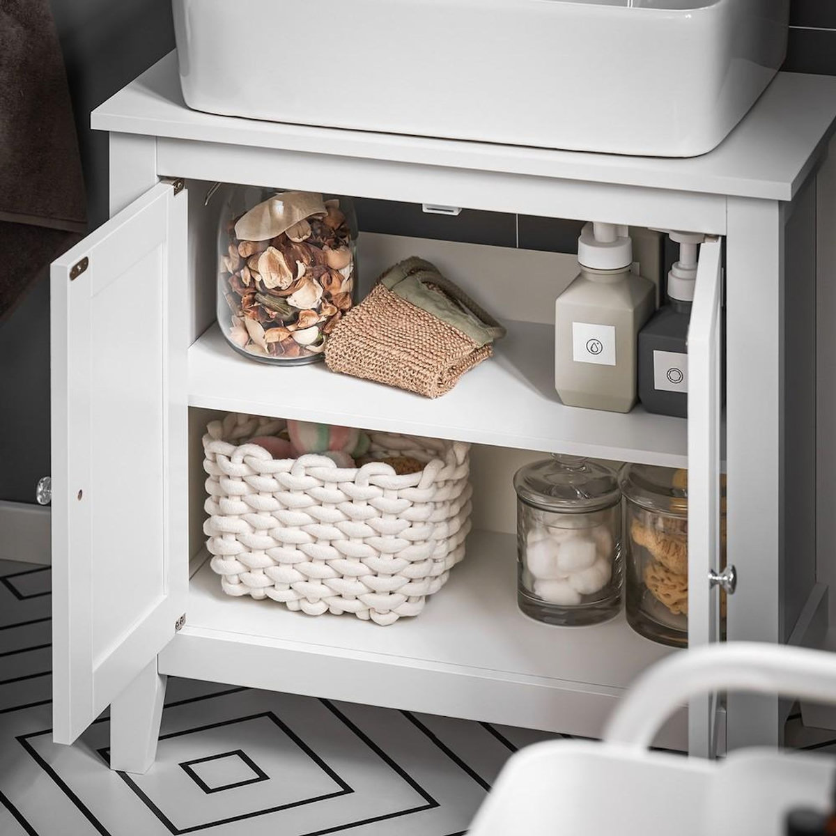 SOBUY SoBuy - Meuble Sous-vasque à deux portes - Classique - FRG202