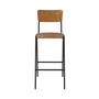 Voir la diapositive 3 : Rendez vous déco Lot de 2 chaises de bar 75 cm en bois - Clem