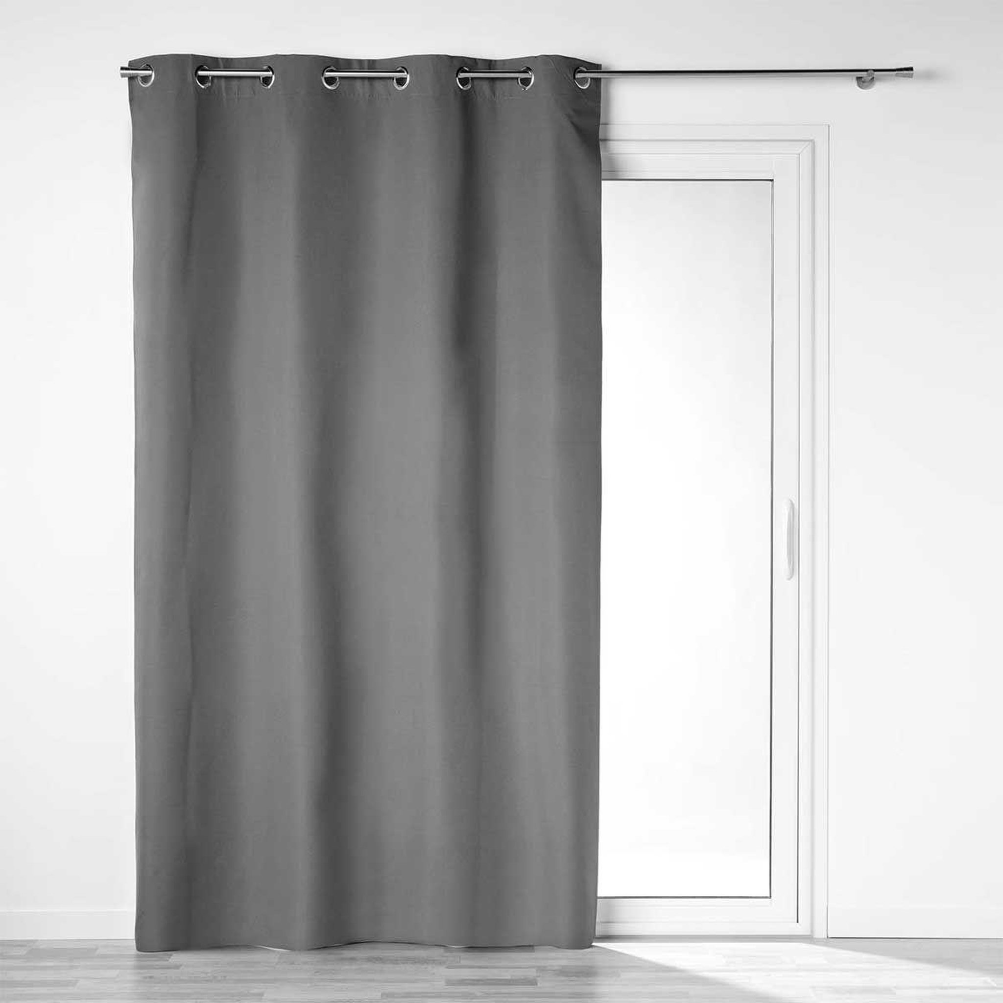Douceur d'Intérieur Rideau occultant  obscure  140x260cm anthracite