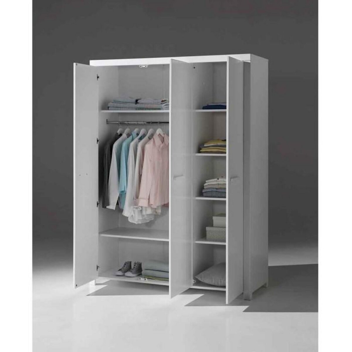 Paris Prix Armoire 3 Portes  Erik  205cm Blanc
