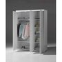 Voir la diapositive 2 : Paris Prix Armoire 3 Portes  Erik  205cm Blanc