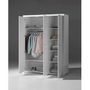 Voir la diapositive 2 : Paris Prix Armoire 3 Portes  Erik  205cm Blanc