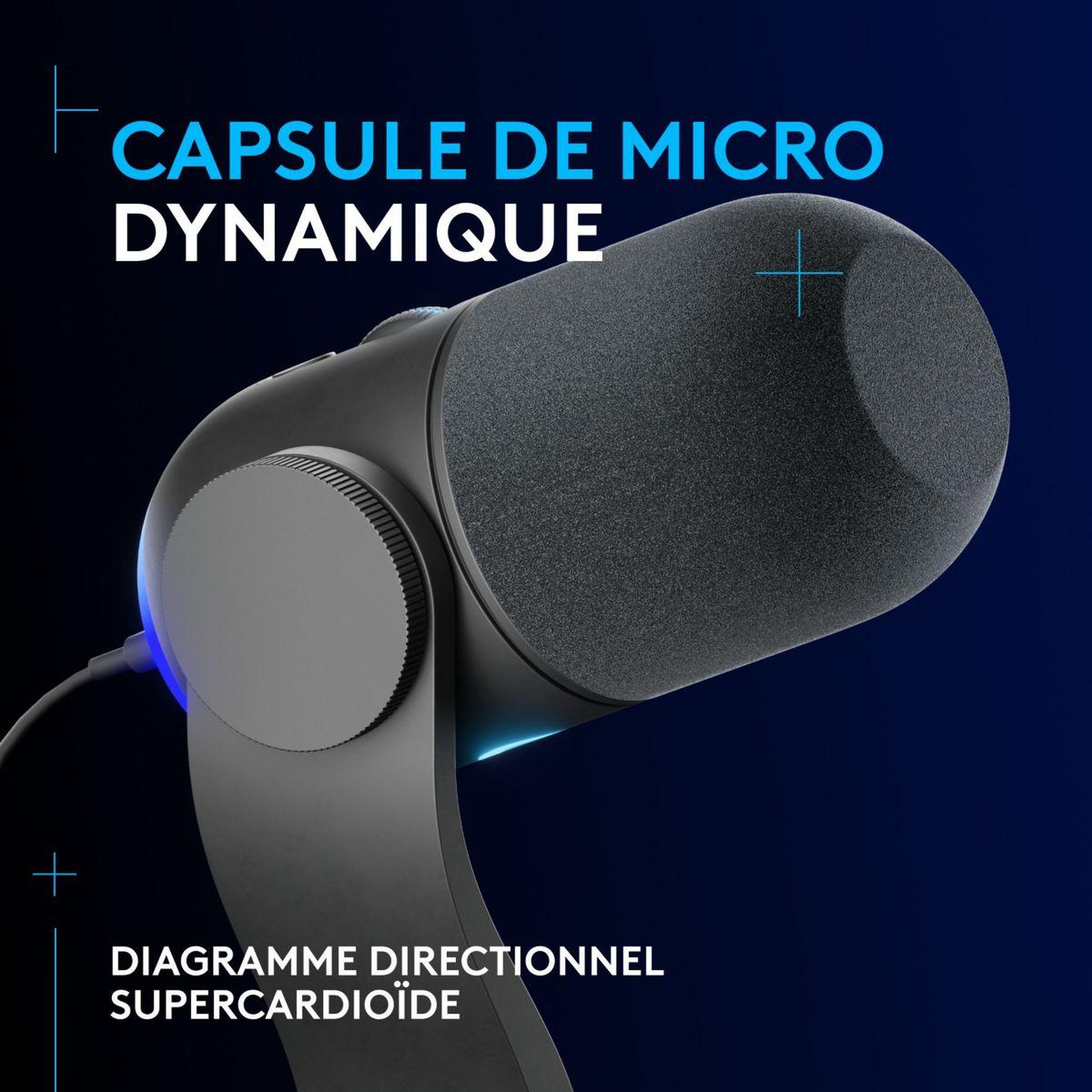 Voir la diapositive 2 : Logitech Micro gamer yeti gx rgb dynamic