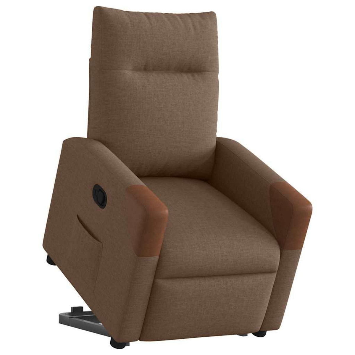 VIDAXL Fauteuil inclinable Marron Tissu