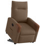 Voir la diapositive 3 : VIDAXL Fauteuil inclinable Marron Tissu
