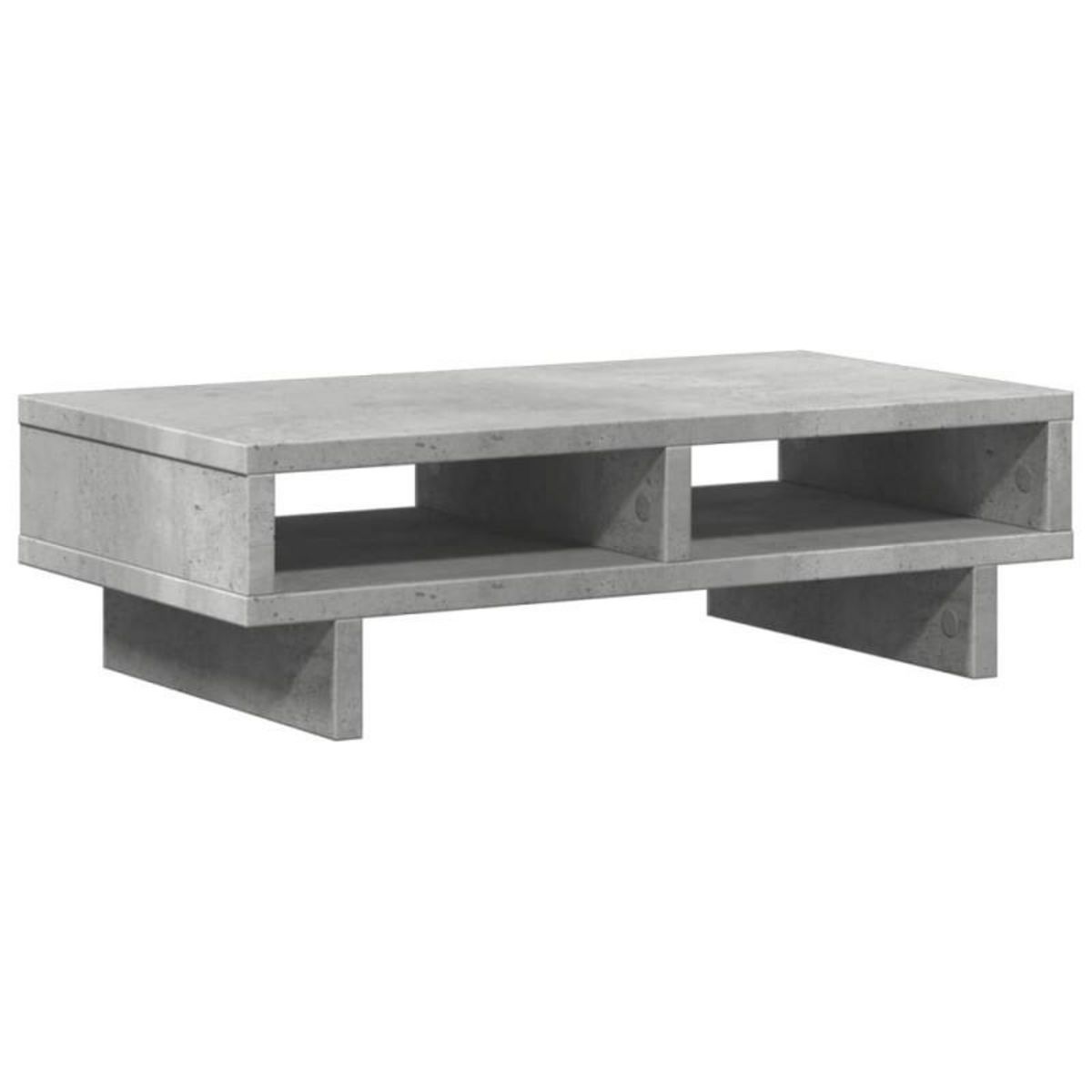 VIDAXL Support de moniteur gris béton 50x27x15 cm bois d ingénierie