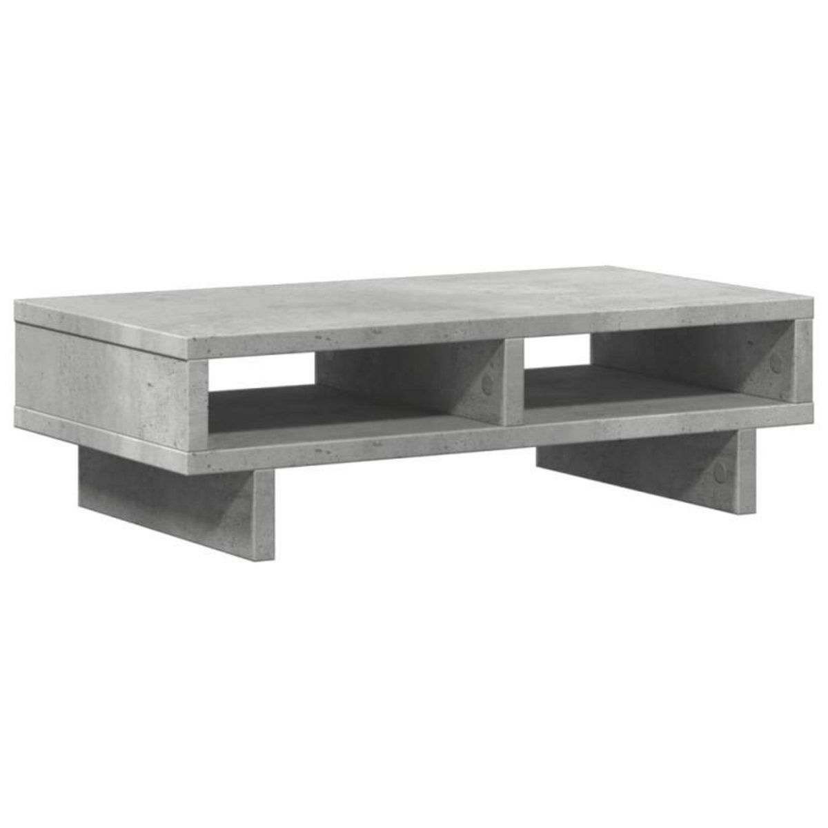 VIDAXL Support de moniteur gris béton 50x27x15 cm bois d ingénierie