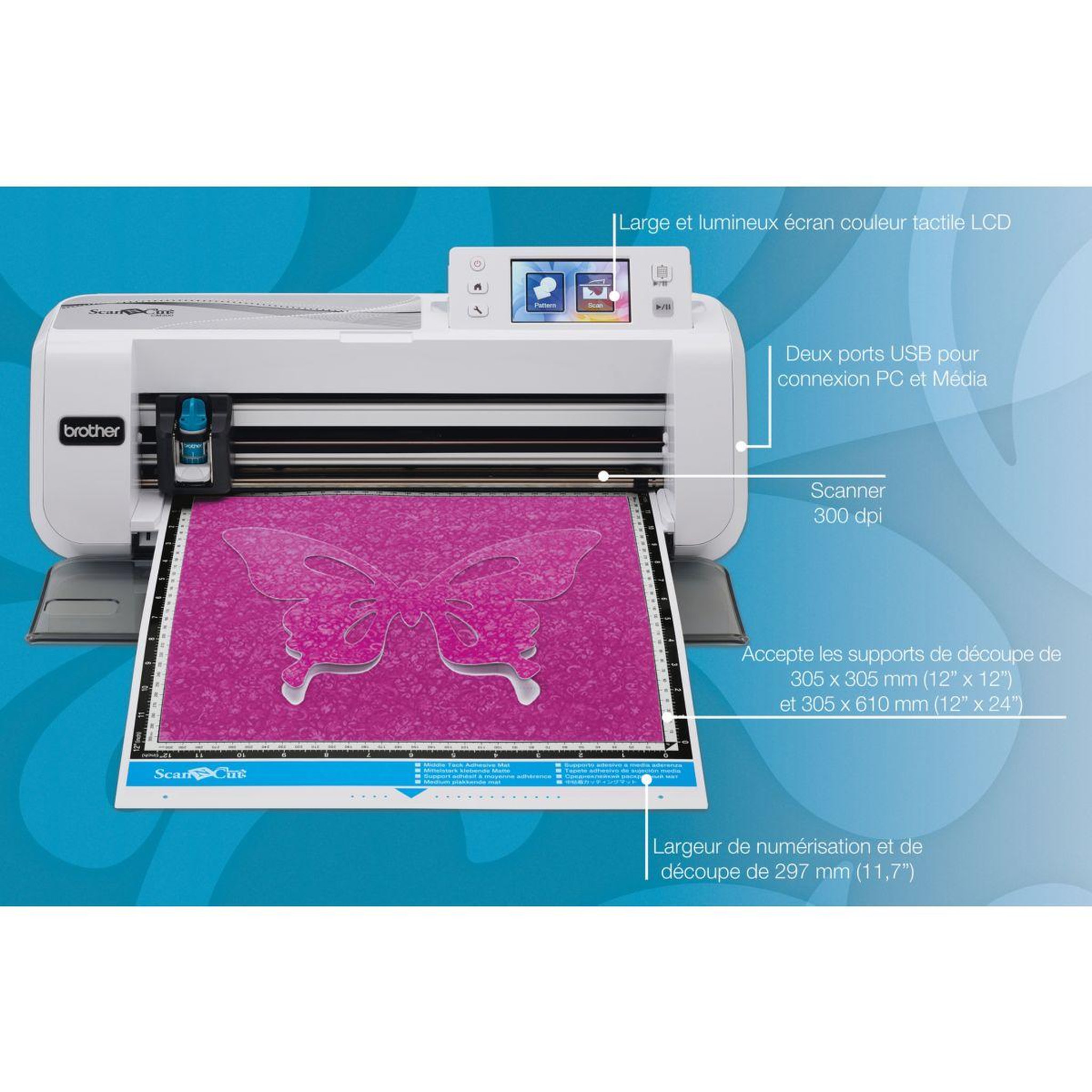 Voir la diapositive 5 : Brother Machine de découpe Scan N Cut CM300