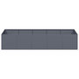 Voir la diapositive 4 : VIDAXL Jardiniere anthracite 200x80x40 cm acier