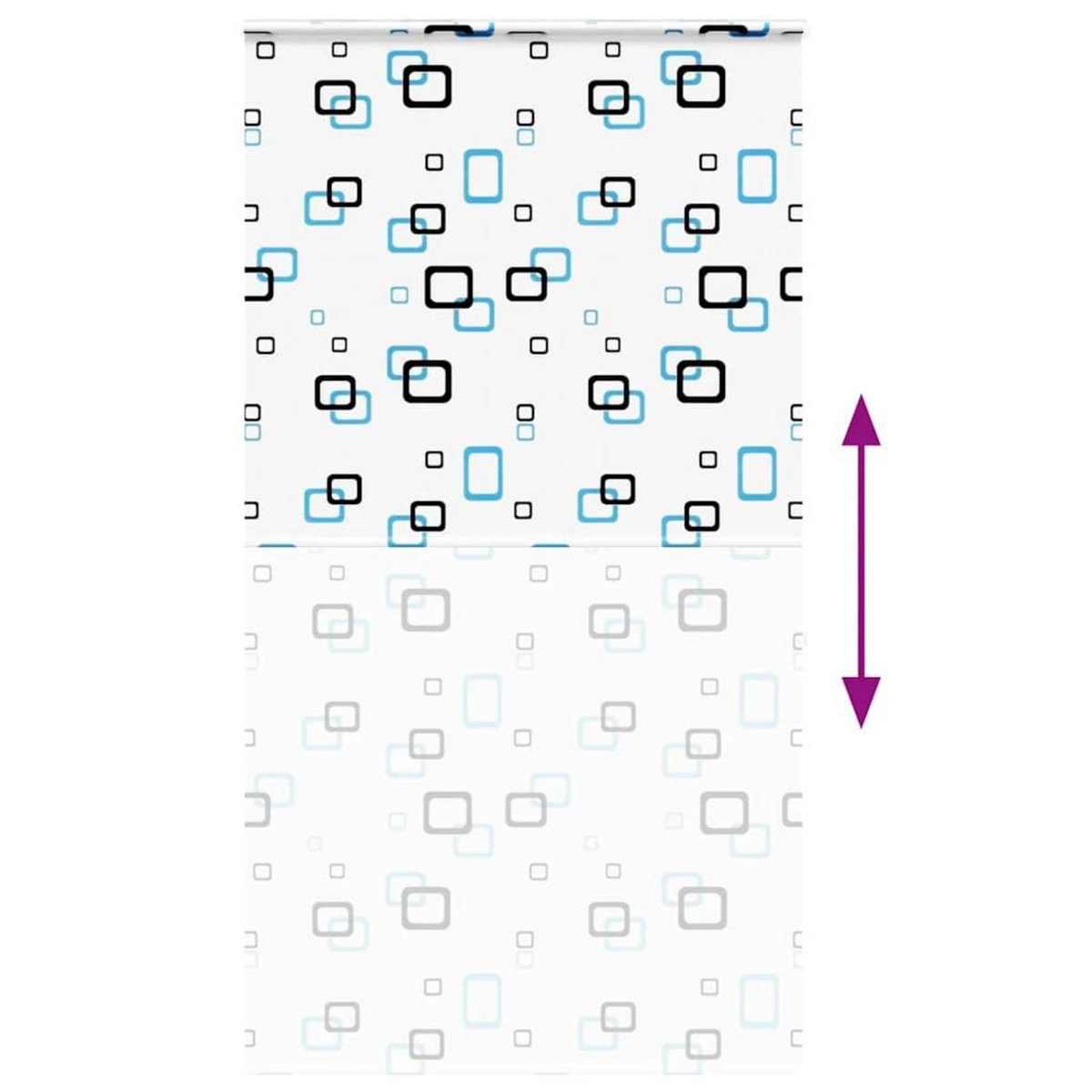 VIDAXL Store enrouleur de douche avec cassette largeur du tissu 126 cm