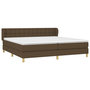 Voir la diapositive 3 : VIDAXL Sommier a lattes de lit avec matelas Marron fonce 200x200 cm