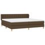 Voir la diapositive 3 : VIDAXL Sommier a lattes de lit avec matelas Marron fonce 200x200 cm