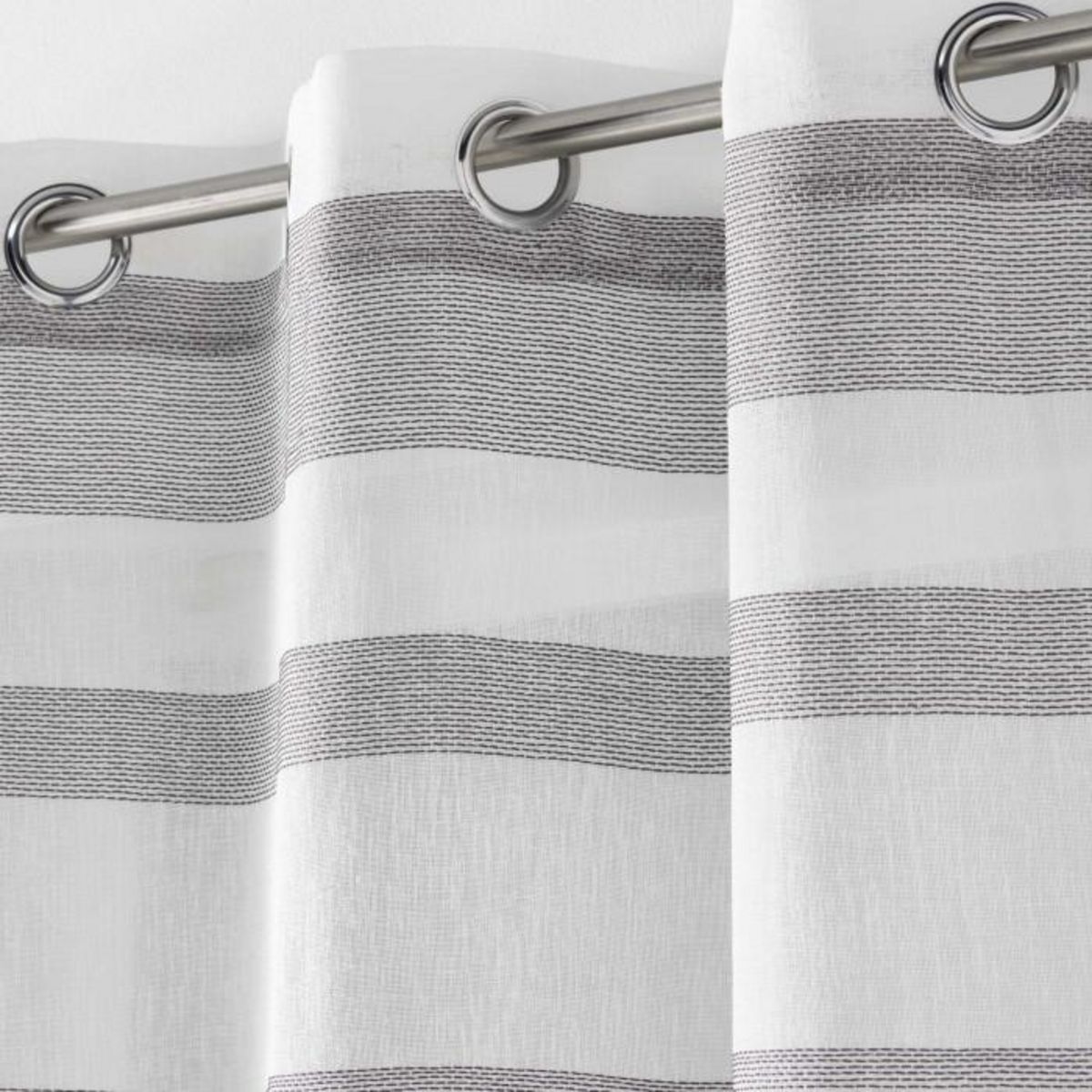 Paris Prix Rideau Voilage à Œillets  Palerma  140x240cm Blanc