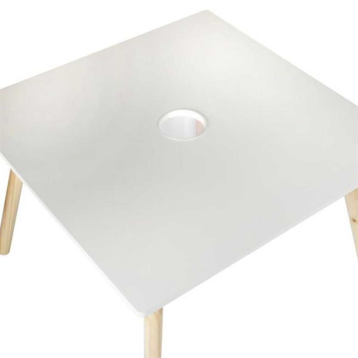 Paris Prix Table avec Pot à Crayons  Gribouille  60cm Blanc