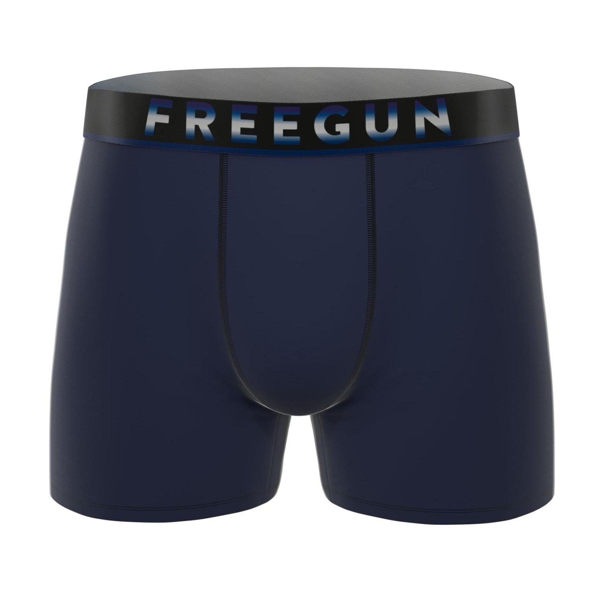 Voir la diapositive 5 : FREEGUN Lot de 4 boxers homme signature dave coolin