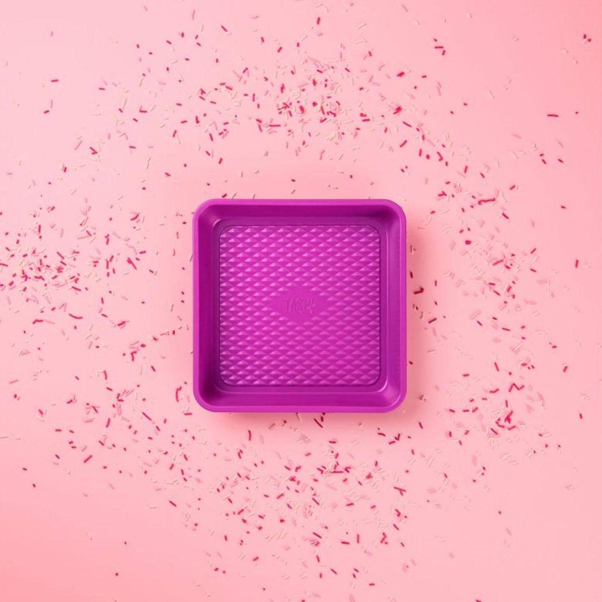 Voir la diapositive 2 : TASTY Moule à brownie fuchsia 23 cm tasty pâtisserie