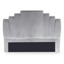 Voir la diapositive 1 : Paris Prix Tête de Lit en Velours  Renaya  160cm Argent