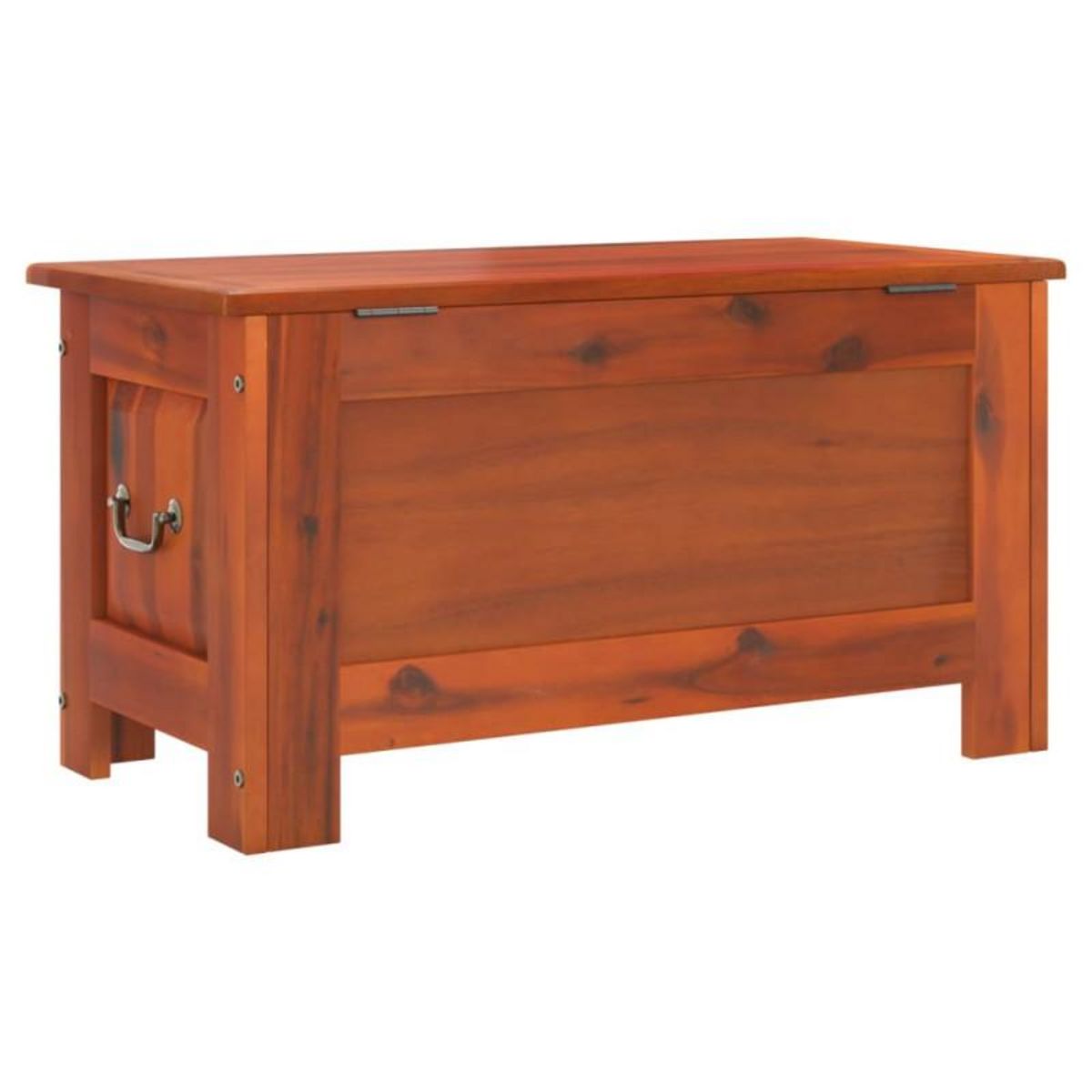 VIDAXL Coffre de rangement avec couvercle marron bois massif d acacia