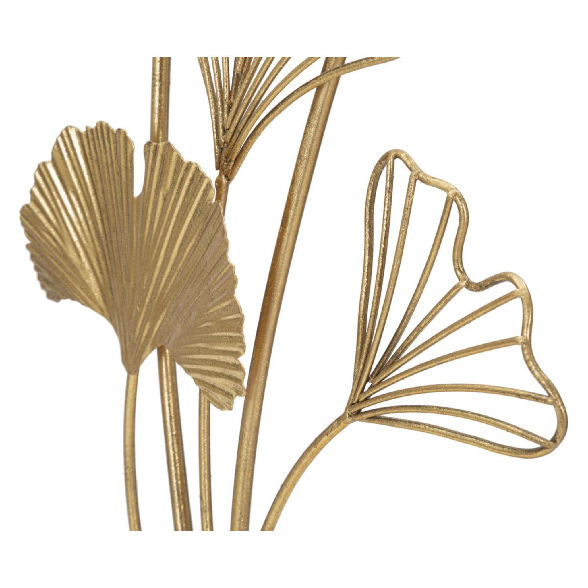 Voir la diapositive 3 : Paris Prix Objet déco en métal  petites feuilles  44cm or