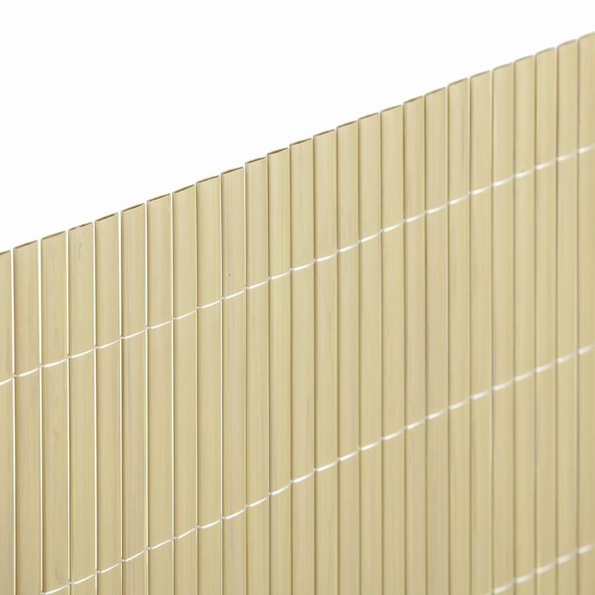 Nortene Canisse PVC double face 20mm - coloris Bambou - 1x3m